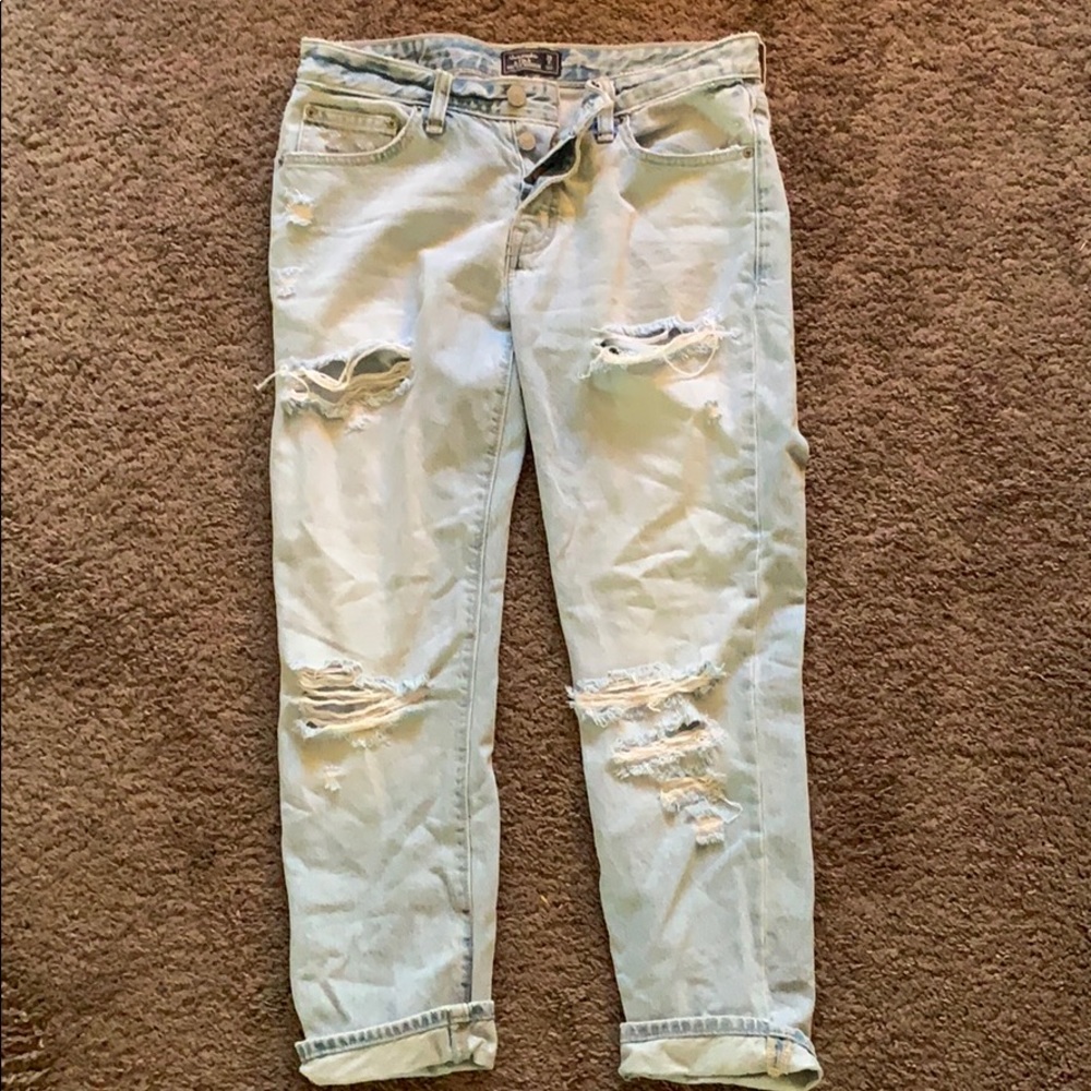 Abercrombie Slim Boyfriend Crop Jeans